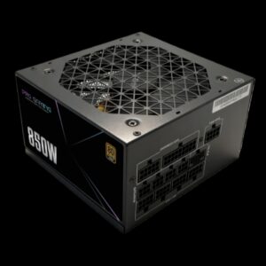 850W Sursa alimentare Gold ProGaming ATX 850W, 80PLUS Standard, Active PFC, Ultra Quiet, Negru